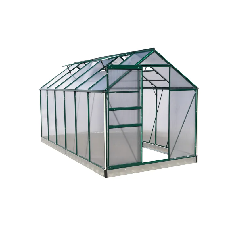 Aluminum Greenhouse Single Sliding Door 250cm Width