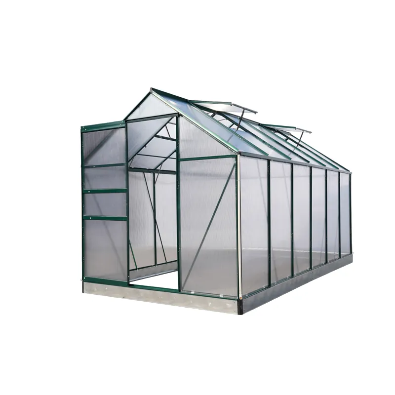 Aluminum Greenhouse Single Sliding Door 250cm Width