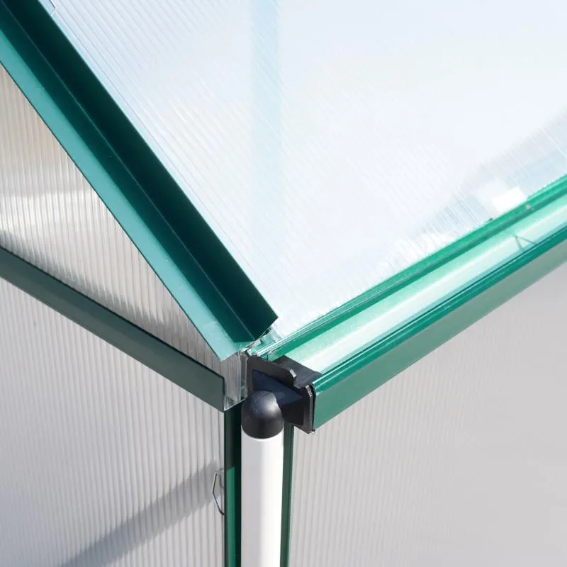 Aluminum Greenhouse Single Sliding Door 250cm Width