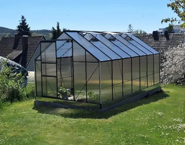Aluminum Greenhouse Single Sliding Door 250cm Width