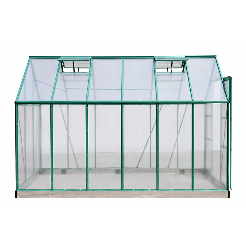 Aluminum Greenhouse Double Sliding Door 250cm Width