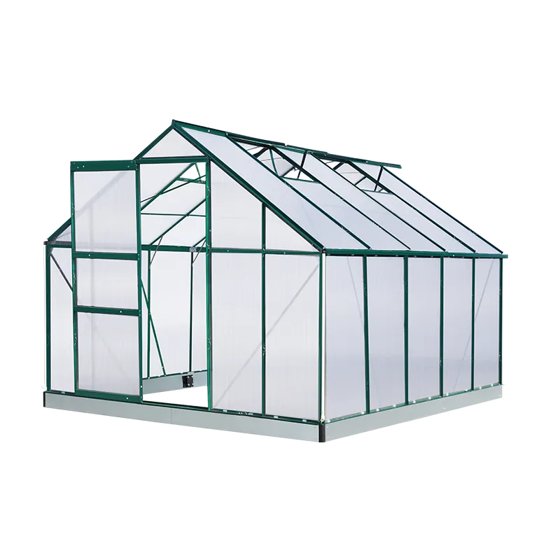 Aluminum Greenhouse Single Sliding Door 250cm Width