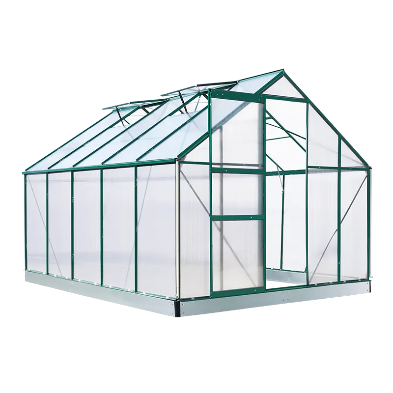 Aluminum Greenhouse Single Sliding Door 250cm Width