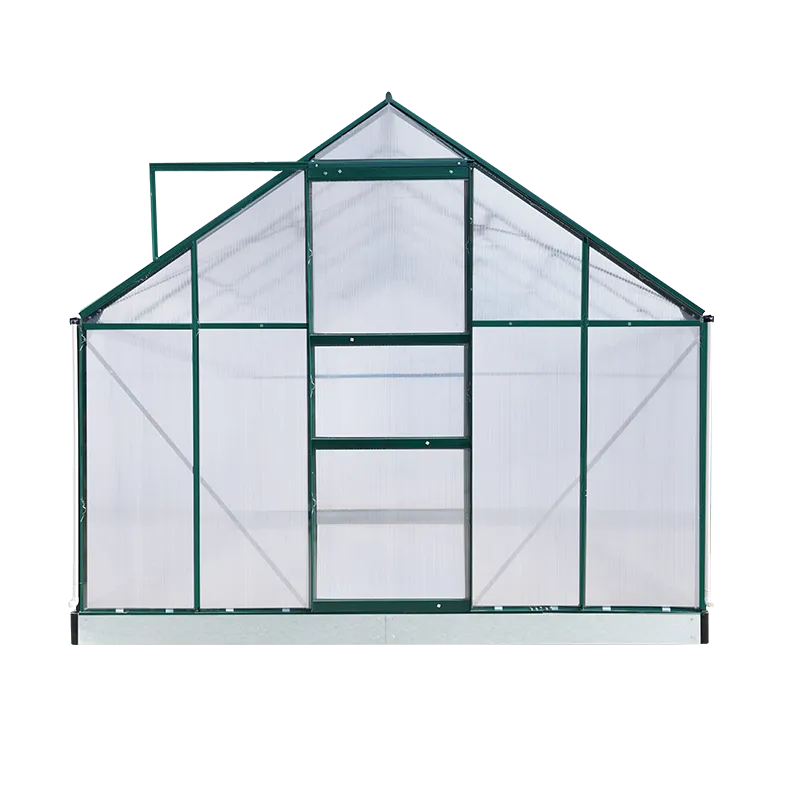 Aluminum Greenhouse Single Sliding Door 250cm Width