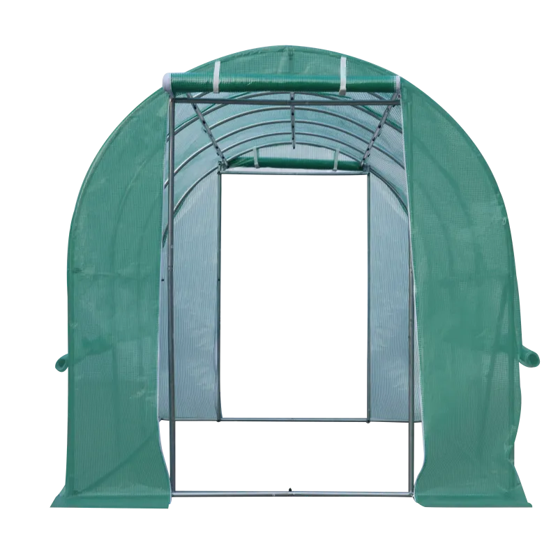 Polytunnel Greenhouse with Roll-up Side Walls