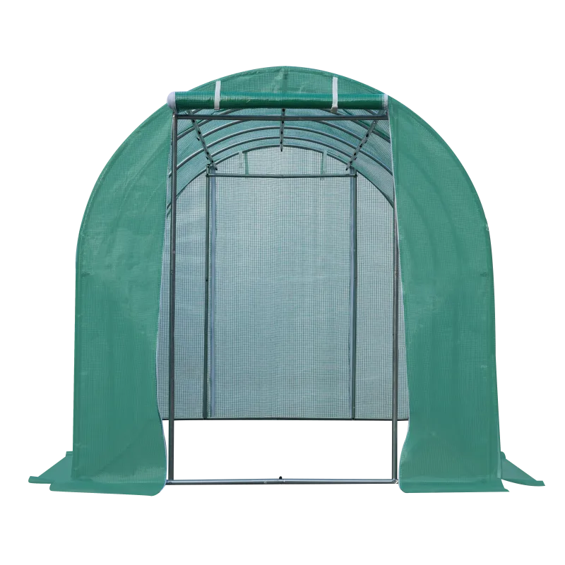 Polytunnel Greenhouse with Roll-up Side Walls