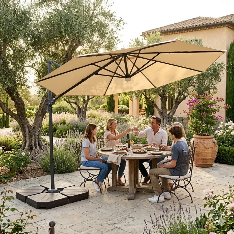 Round Garden Parasol 3×3