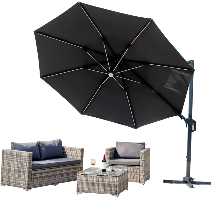 Round Garden Parasol 3.6×3.6