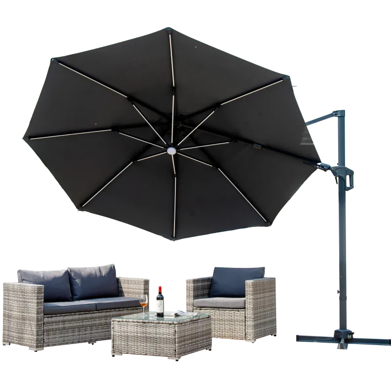 Round Garden Parasol 3.6×3.6
