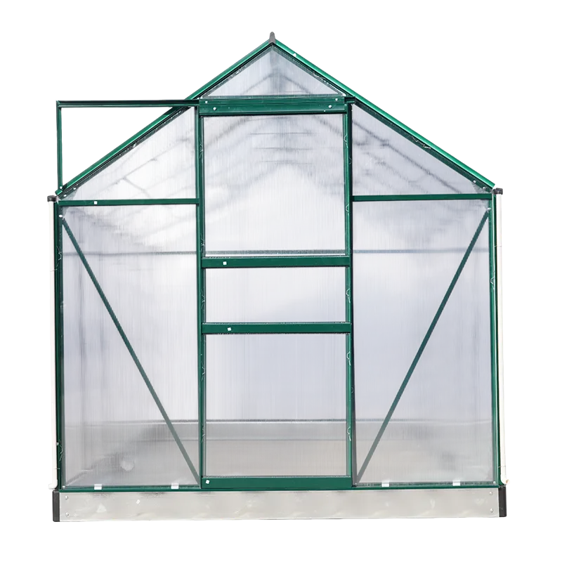 Aluminum Greenhouse Single Sliding Door 190cm Width
