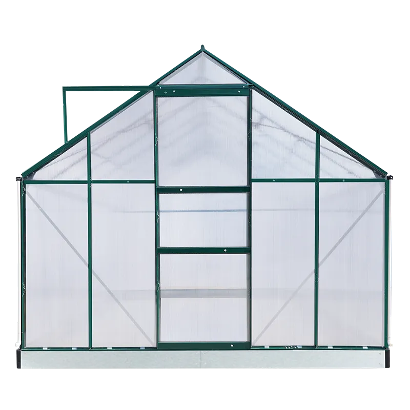 Aluminum Greenhouse Single Sliding Door 250cm Width