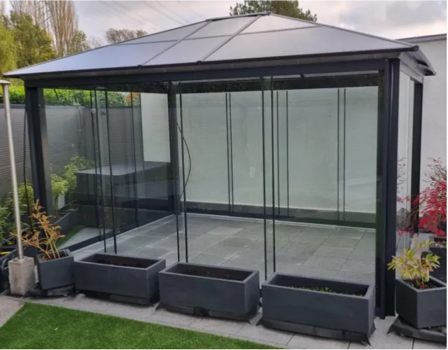 Aluminum Pavilion Polycarbonate Roof 3x3 Summer Bliss