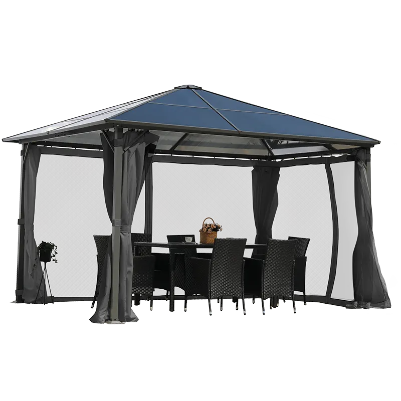 Aluminum Pavilion Polycarbonate Roof 3x3 Summer Bliss