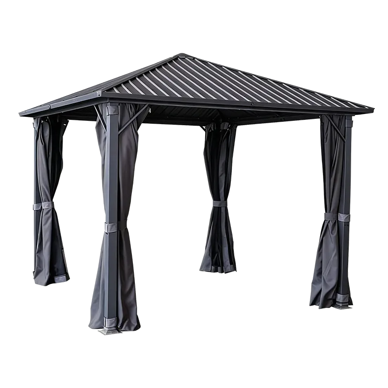 Aluminum Gazebo Galvanized Roof 3×4 Eden Haven