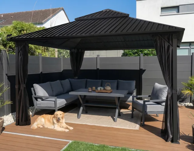 Aluminum Gazebo Galvanized Roof 3×4 Eden Haven
