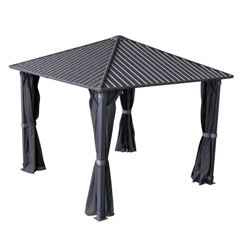 Aluminum Gazebo Galvanized Roof 3×4 Eden Haven