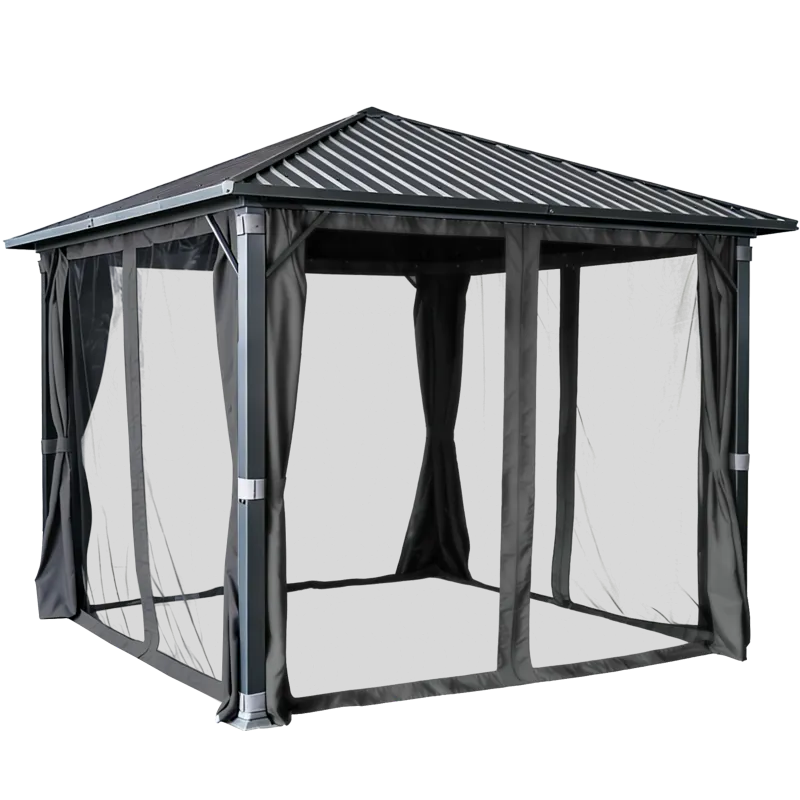Aluminum Gazebo Galvanized Roof 3×4 Eden Haven