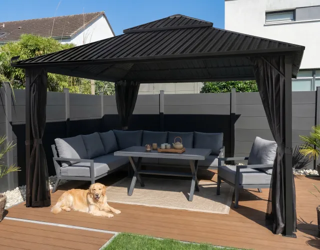 Aluminum Gazebo Galvanized Roof 3×4 Eden Haven