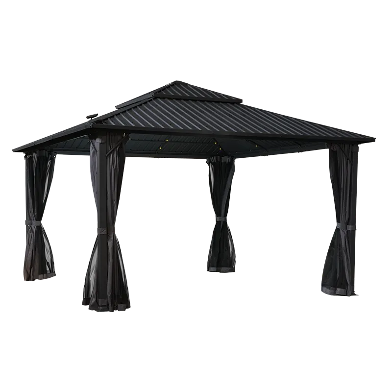Aluminum Gazebo Galvanized Roof 4×4 Eden Haven