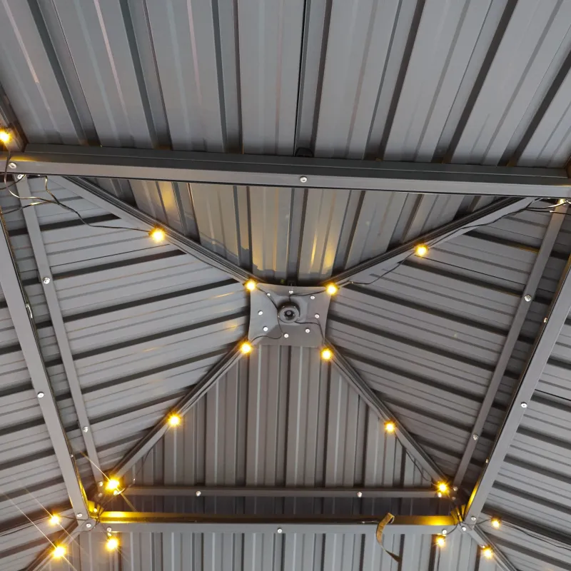 Aluminum Gazebo Galvanized Roof 4×4 Eden Haven