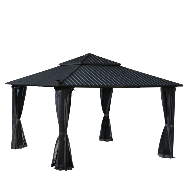 Aluminum Gazebo Galvanized Roof 4×4 Eden Haven