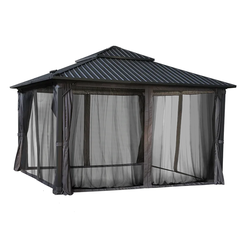 Aluminum Gazebo Galvanized Roof 4×4 Eden Haven