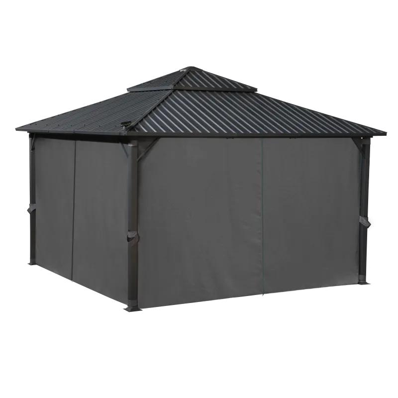 Aluminum Gazebo Galvanized Roof 4×4 Eden Haven