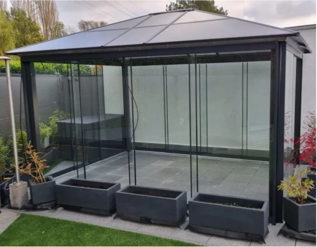 Aluminum Pavilion Polycarbonate Roof 3x4 Summer Bliss