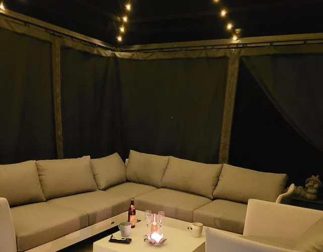 Aluminum Pavilion Polycarbonate Roof Wide Horizon
