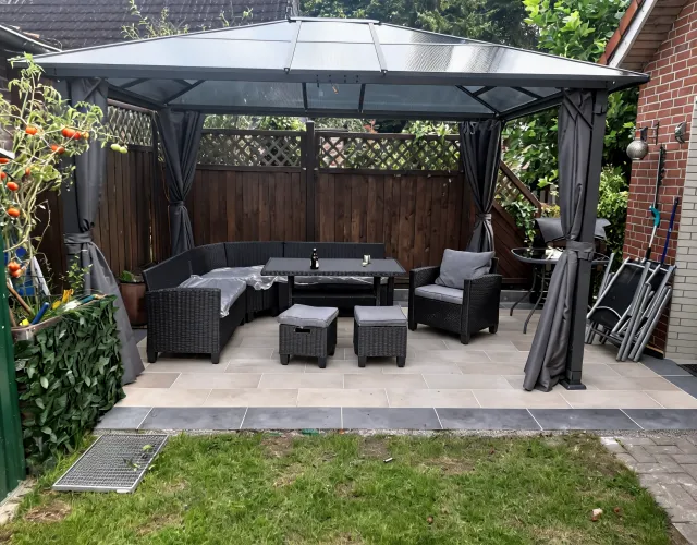 Aluminum Pavilion Polycarbonate Roof Wide Horizon