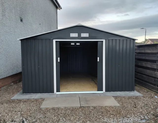 Pitched Roof Metal Shed 235cm Width