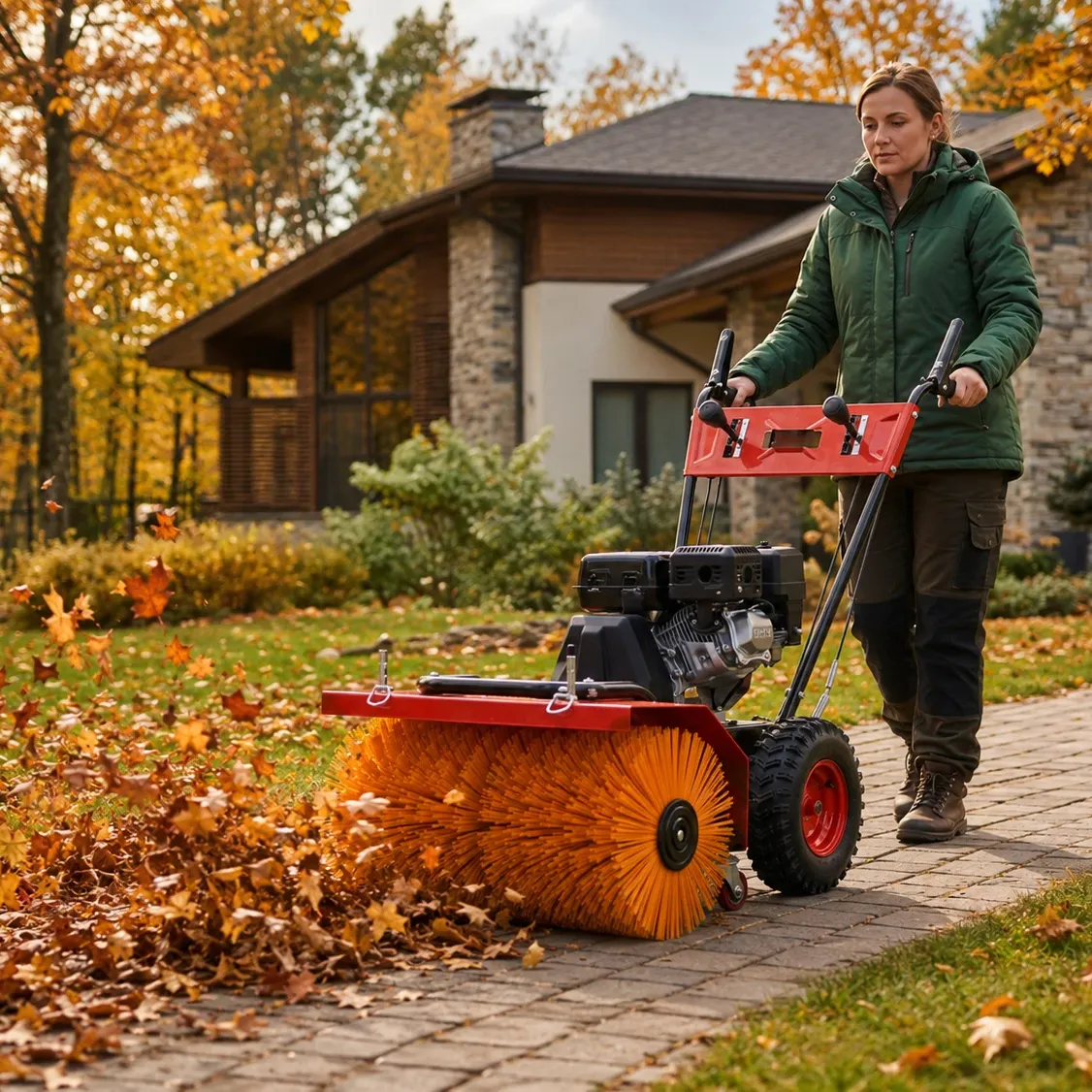 Gasoline Sweeper 2in1