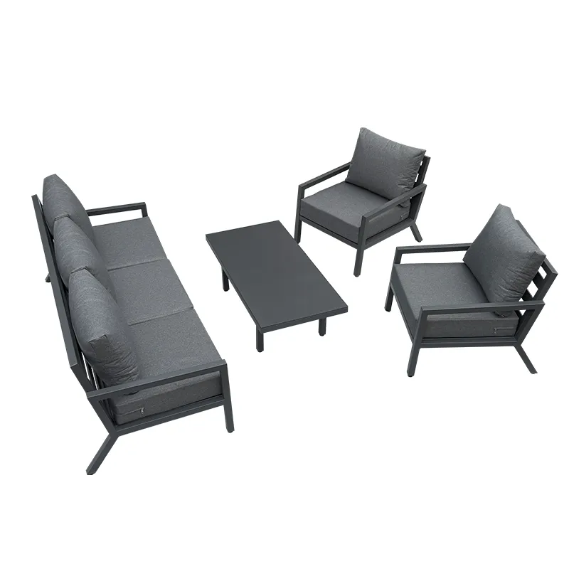 Aluminum Outdoor 5 people Lounge Sofa