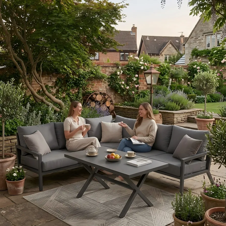Aluminum Outdoor 7 people Lounge Sofa