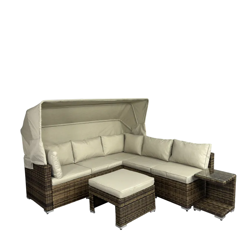 Rattan Daybed Lounge Sofa