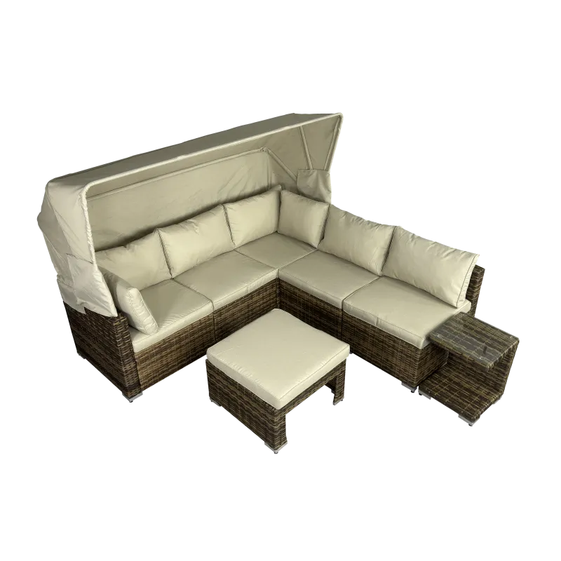 Rattan Daybed Lounge Sofa