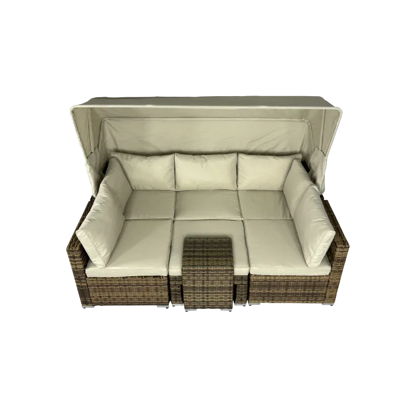 Rattan Daybed Lounge Sofa