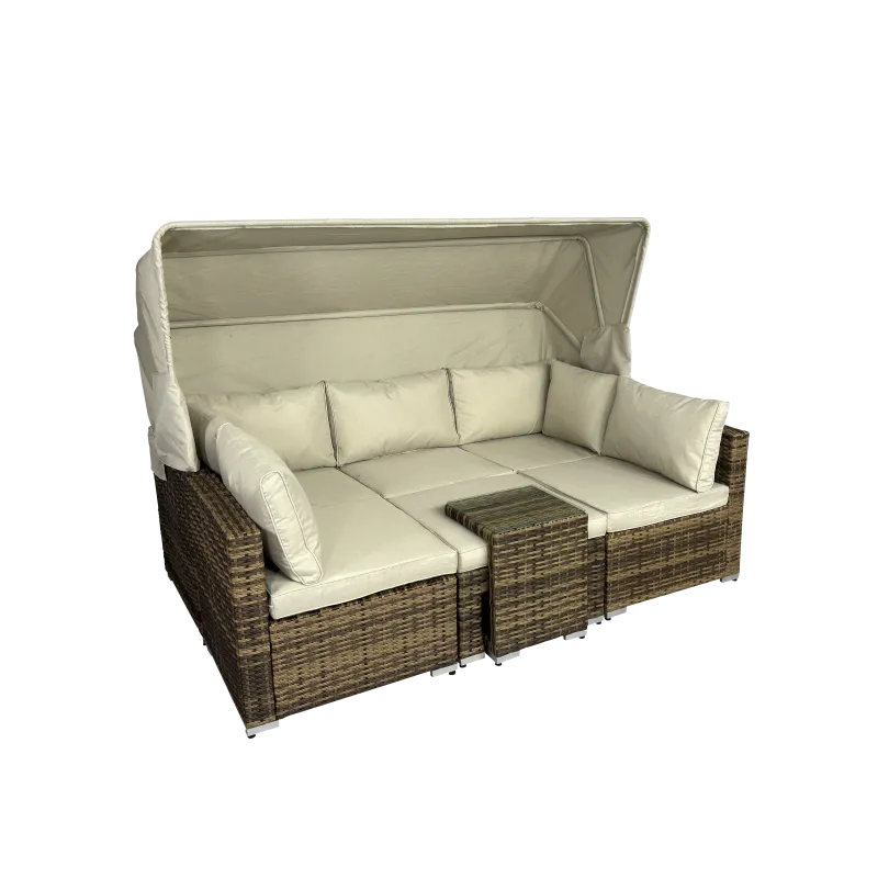 Rattan Daybed Lounge Sofa