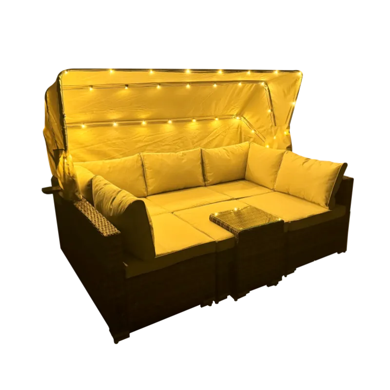 Rattan Daybed Lounge Sofa