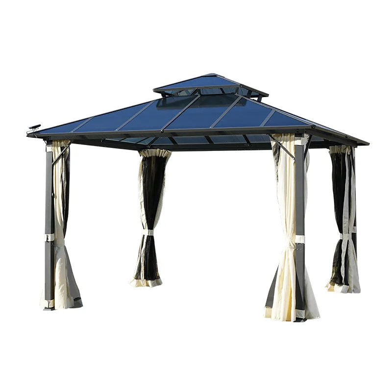 Aluminum Pavilion Polycarbonate Double Roof Breeze Valt