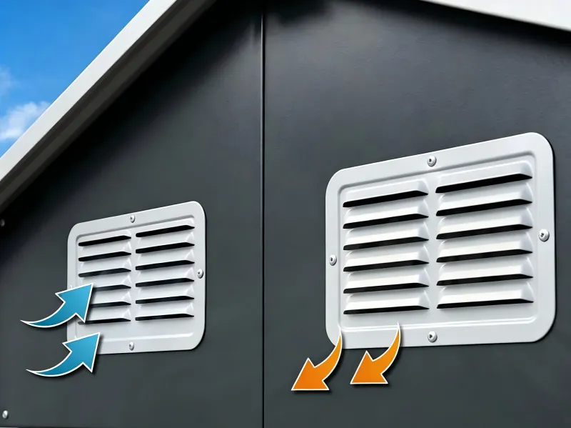 Goodbye Rust and Damp: How Proper Ventilation Saves Your Tools in a Metal Shed.