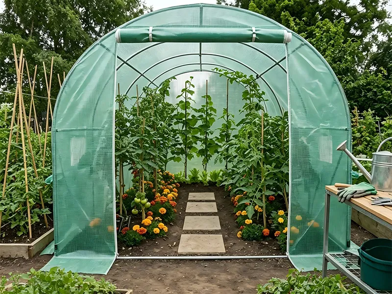 Beating the Summer Heat: Essential Ventilation Tips for Managing Your Polytunnel Climate.